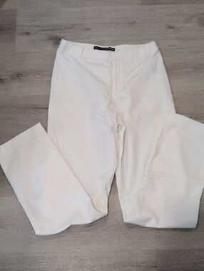 Linda Allard Ellen Tracy Vintage Women's Straight-Leg White Dress Pants. Size 4